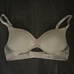 Lively Cream Bra with Molded Cups and Underwire Support